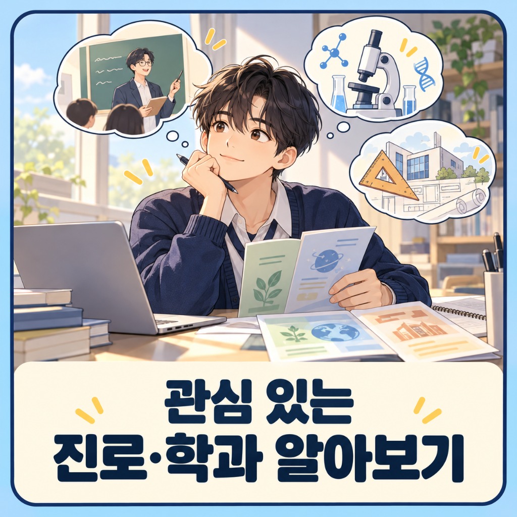 관심 있는 진로와 학과 알아보기