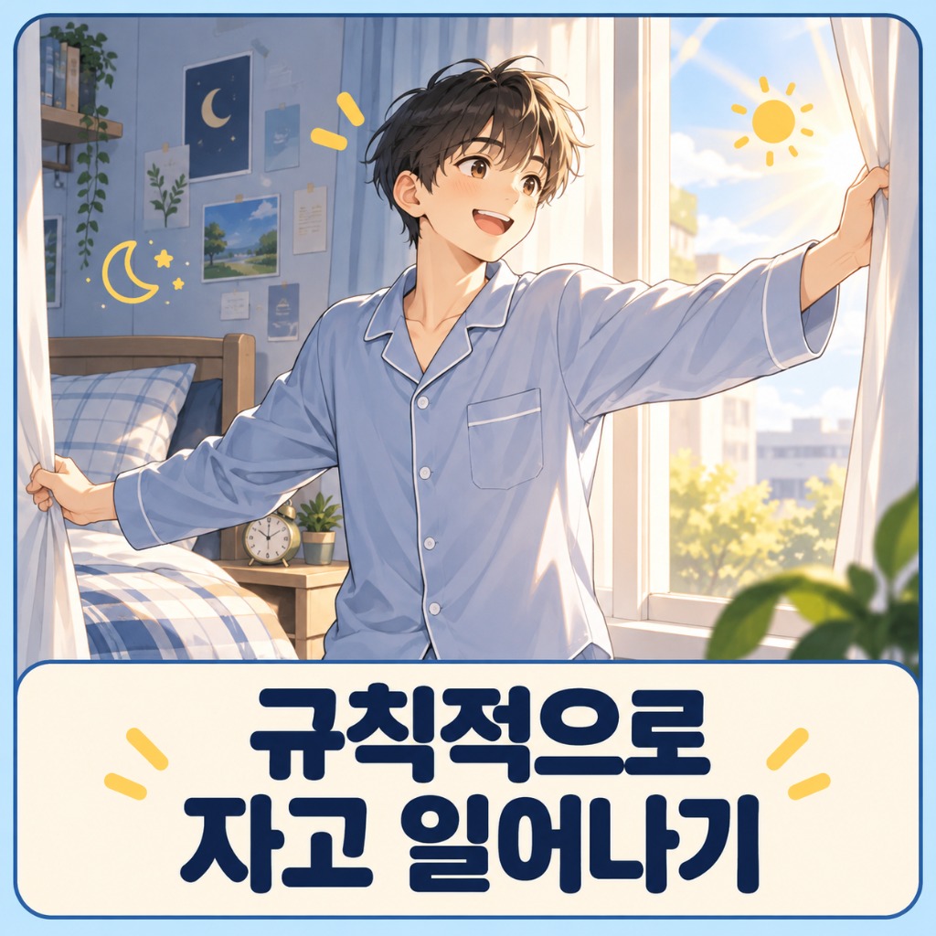 규칙적인 취침·기상 습관 만들기