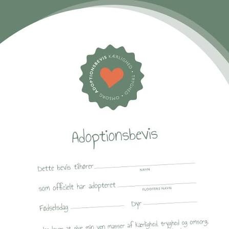 Anna-Lis adoptionsbevis