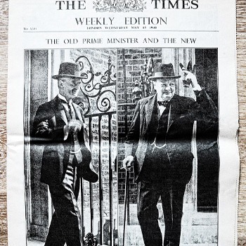 Winston Churchill is Prime Minister over Britian