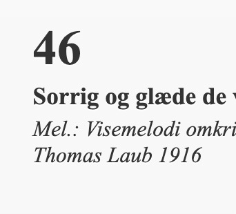 Sorrig og glæde