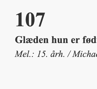 Glæden hun er født i dag