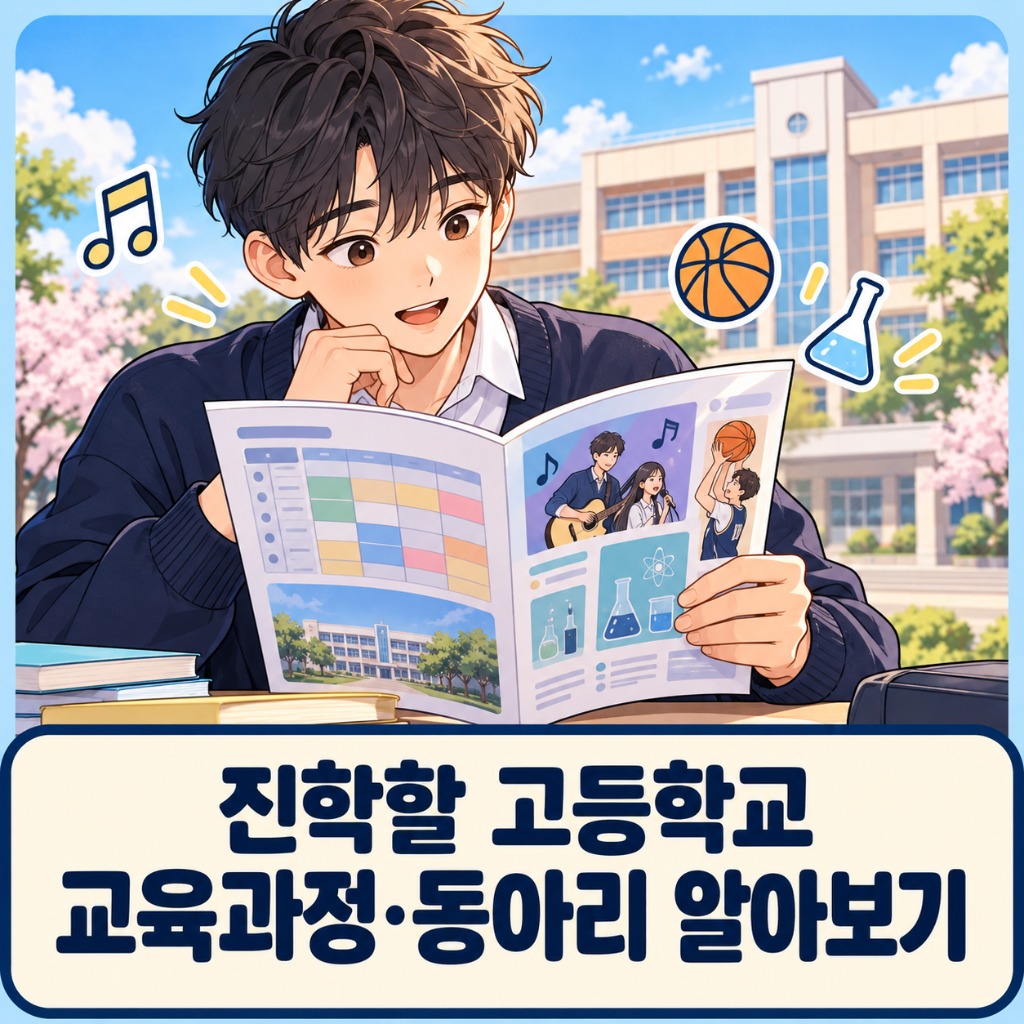 진학할 고등학교의 교육과정·동아리 알아보기