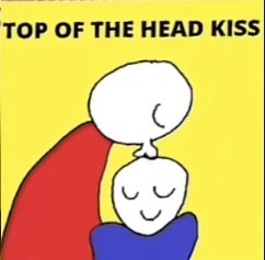 top of the head kiss