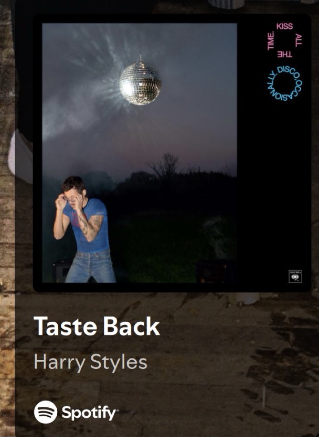 Taste back