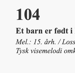 Et barn er født