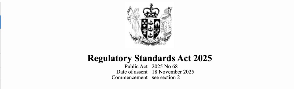 Regulatory standards Act 2025