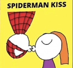 spiderman kiss