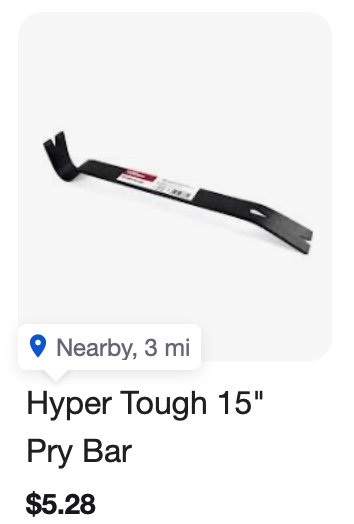 Hyper Tough 15" Pry Bar