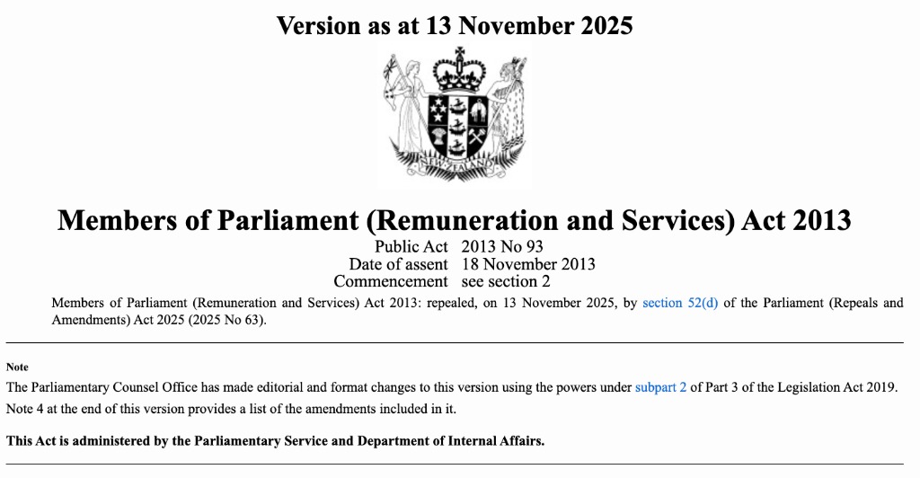 Members of Parliament (Renumeration and Services) Act 2013
