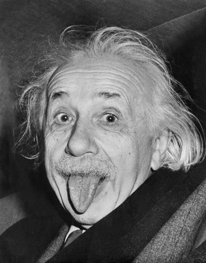 Einstein With Tongue Out